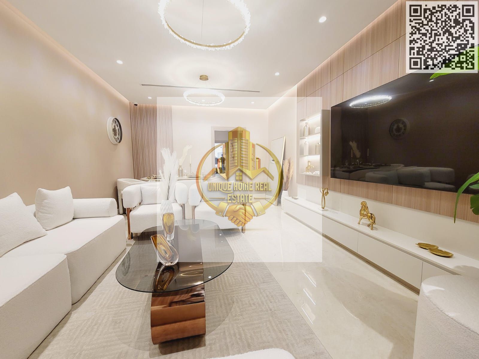 High-Return Investment | Furnished 1BR | Crystal Lagoons Gated Community | Al Alia, Ajman
