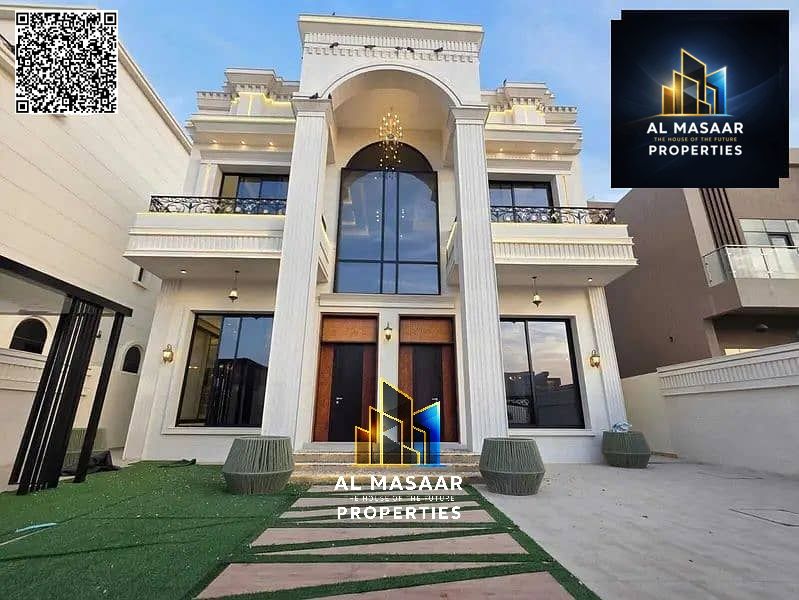 Classic design villa for sale, large area, price includes electricity and water, ready for immediate occupancy.