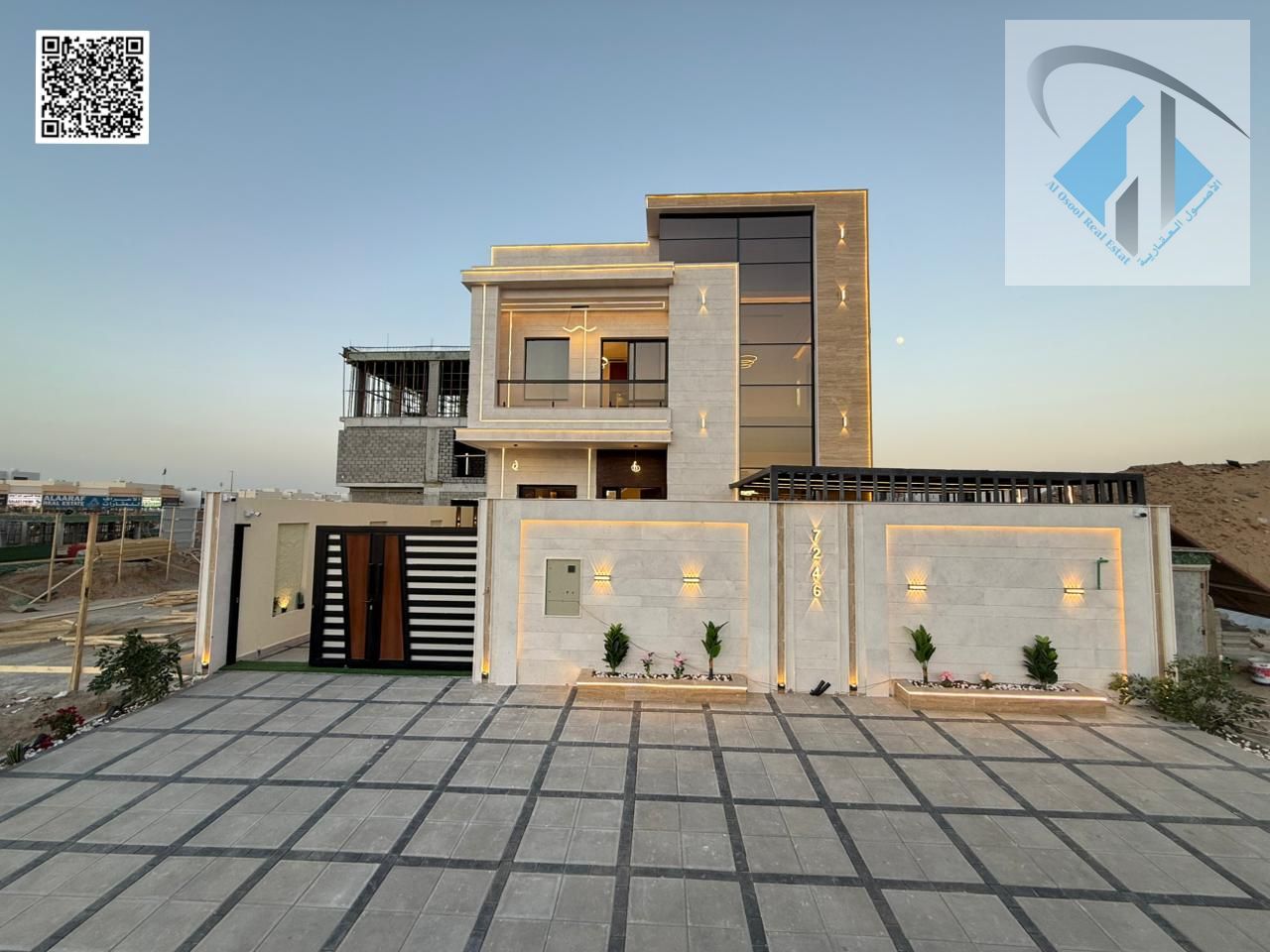 Villa for sale directly from the owner, including registration fees, 100% bank financing available.