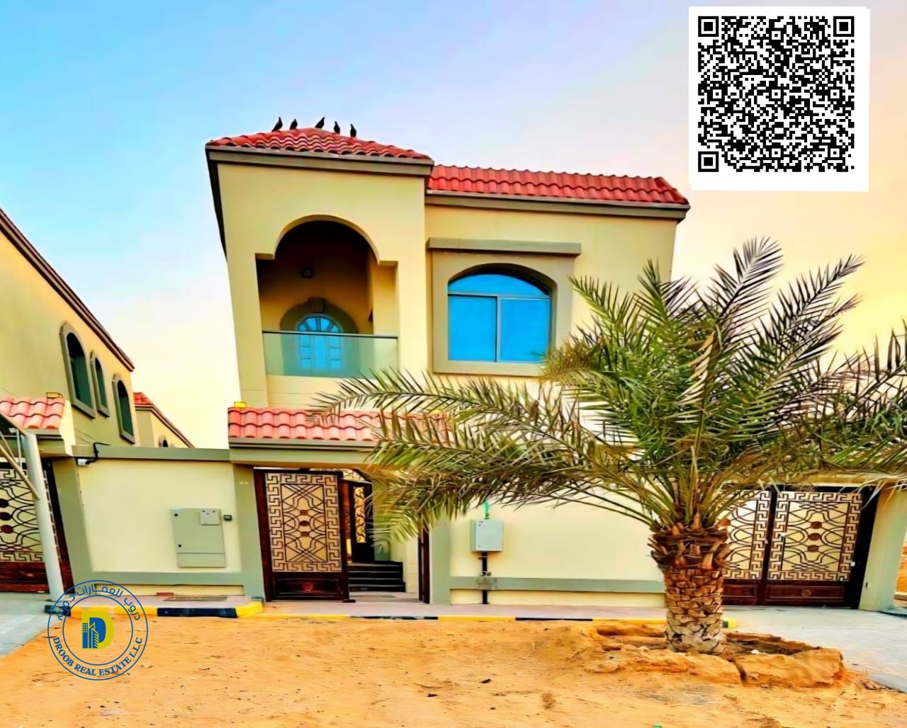 For the same price as your rent, own a distinctive 4-bedroom villa in Al-Haliyo 2, including electricity, water, and air conditioning.