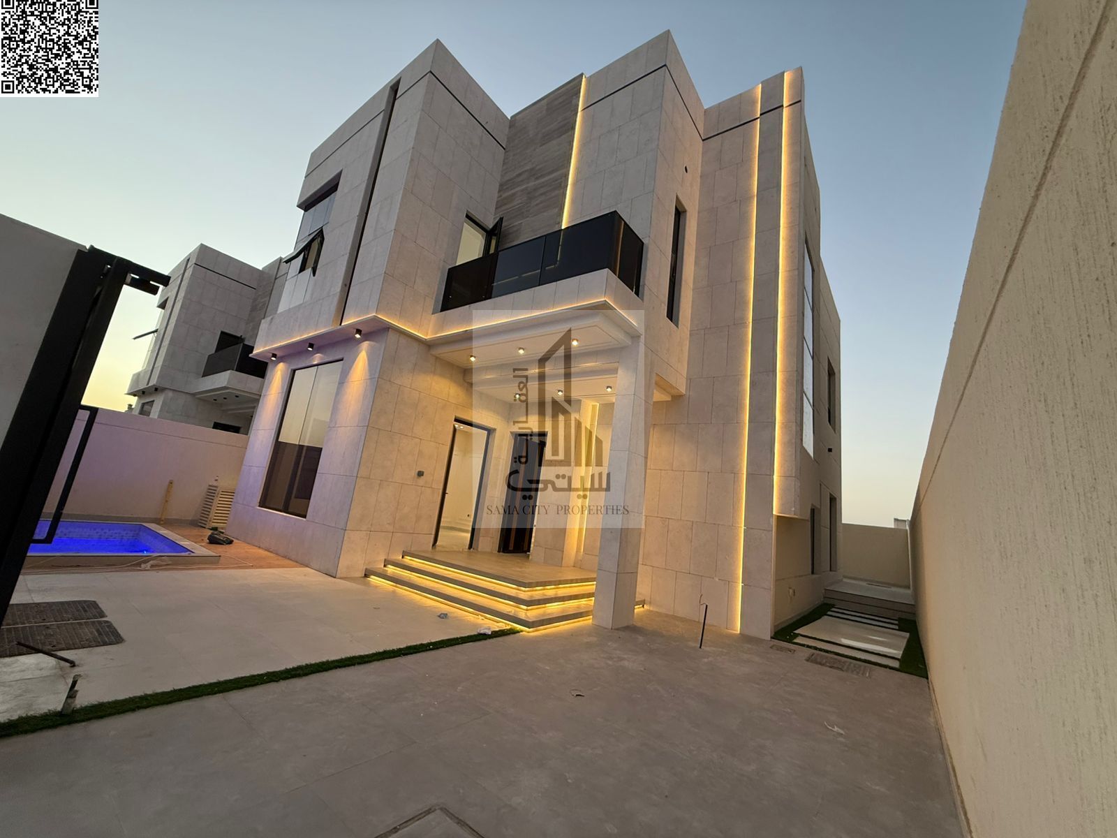 Villa for Sale in Al-Haliyo Area • 4 Master Bedrooms • Majlis with Bathroom • Living Room with Bathroom • Main Kitchen • Maid's Room • Large Set