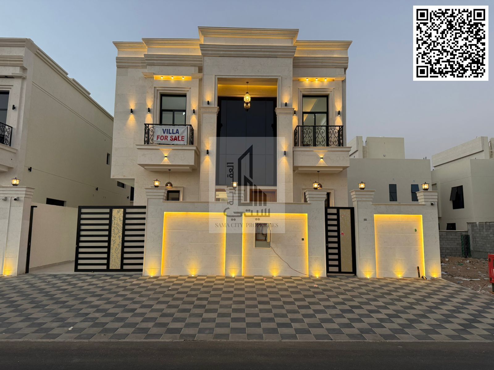 For sale: Super deluxe villa in Al-Haliyo 2 area, including registration and ownership fees. Freehold ownership for all nationalities.