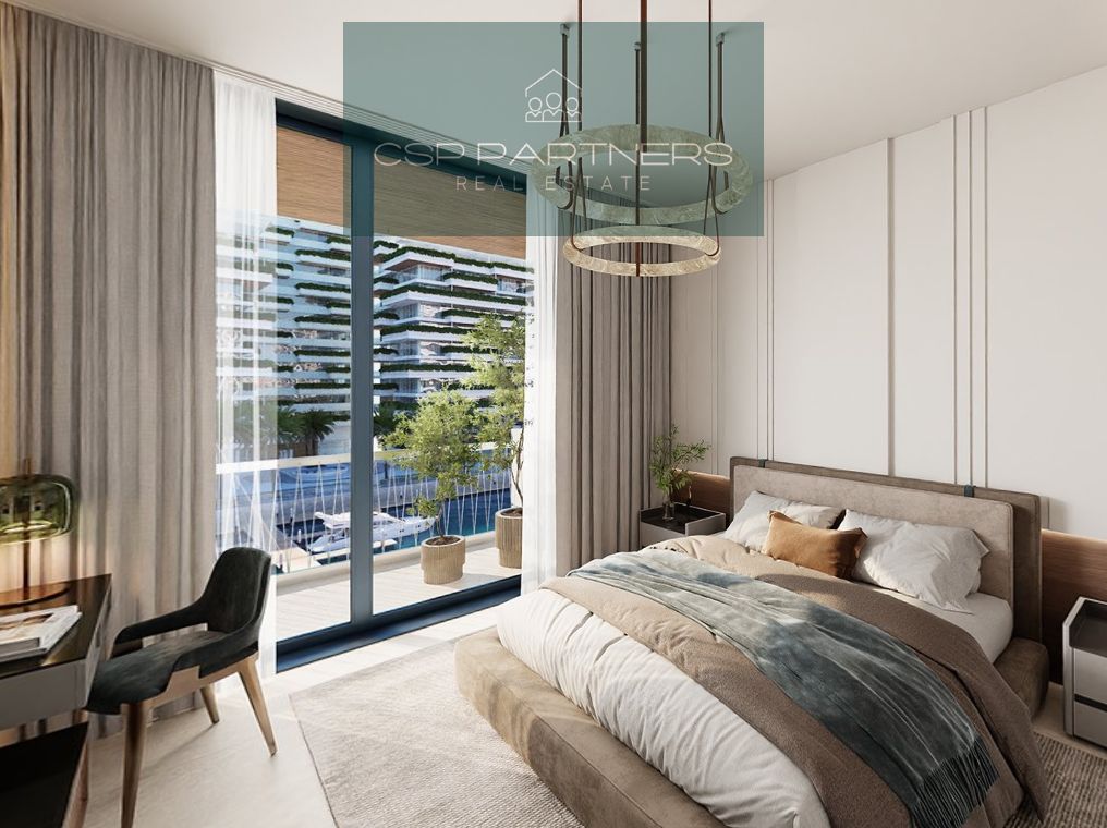Waterfront 2BR + Maid | 2 Balconies | Marina View