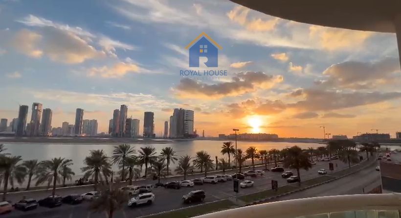 3 BR Haven at Al Khan Corniche with Stunning Water Views