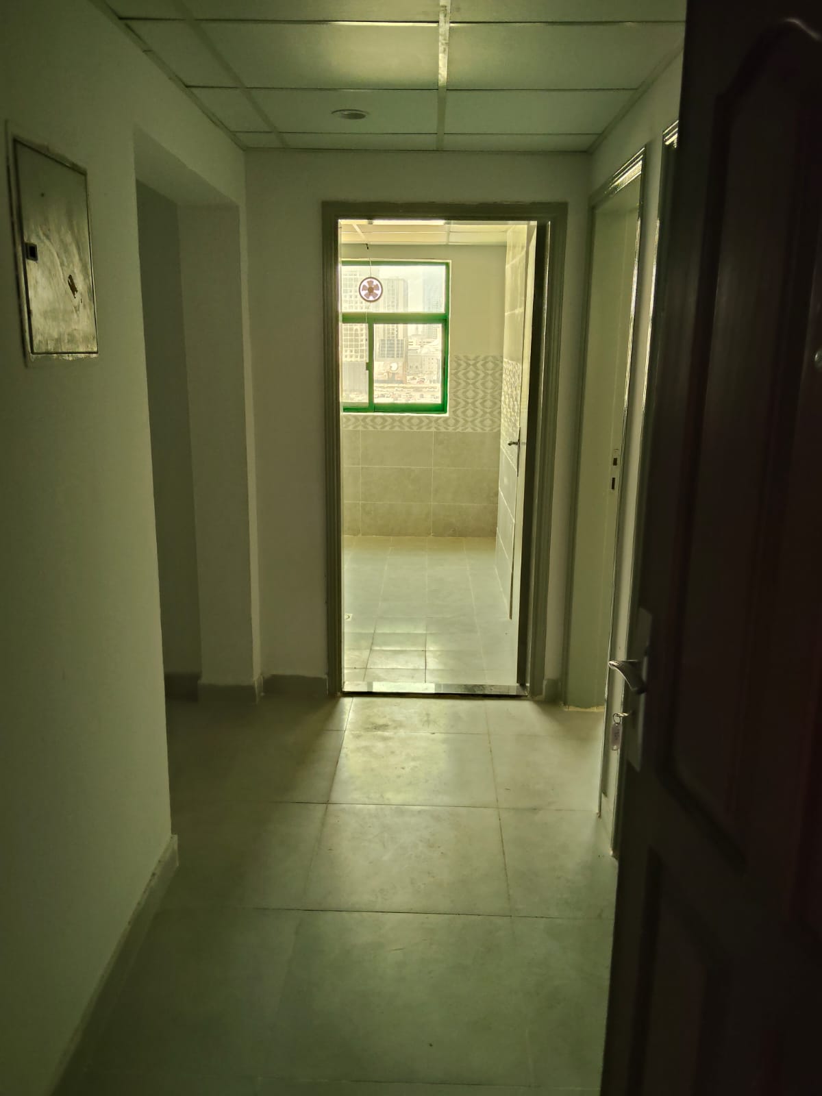 Two bedrooms and a living room Two employees accommodated with a company contract First-time occupancy finishing Al Nahda, close to the Dubai ex