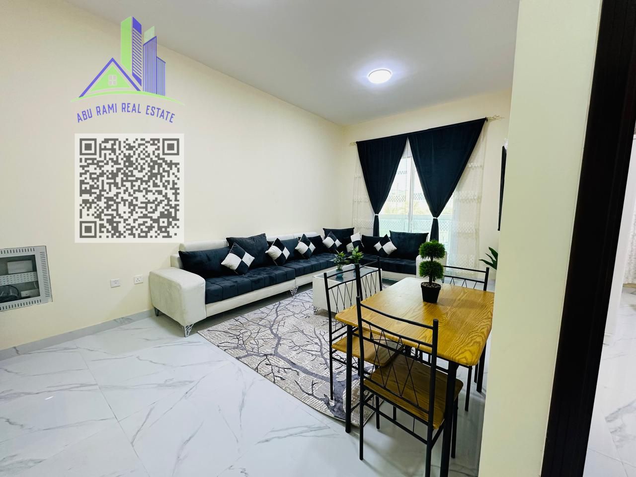 1BHK - monthly rent - all inclusive - furnished - new furniture