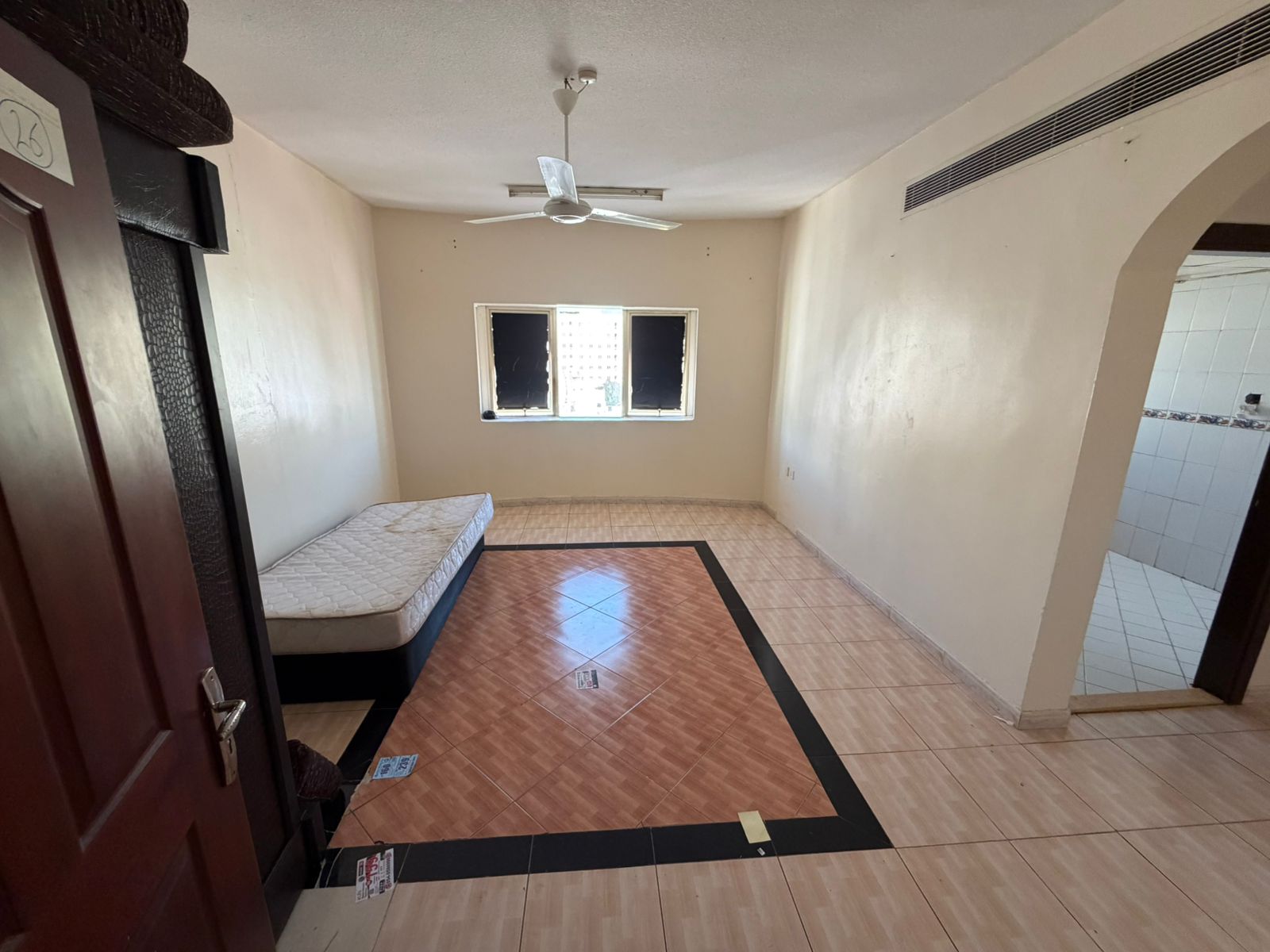 One bedroom and living room # Central air conditioning # Free maintenance # Ajman Corniche