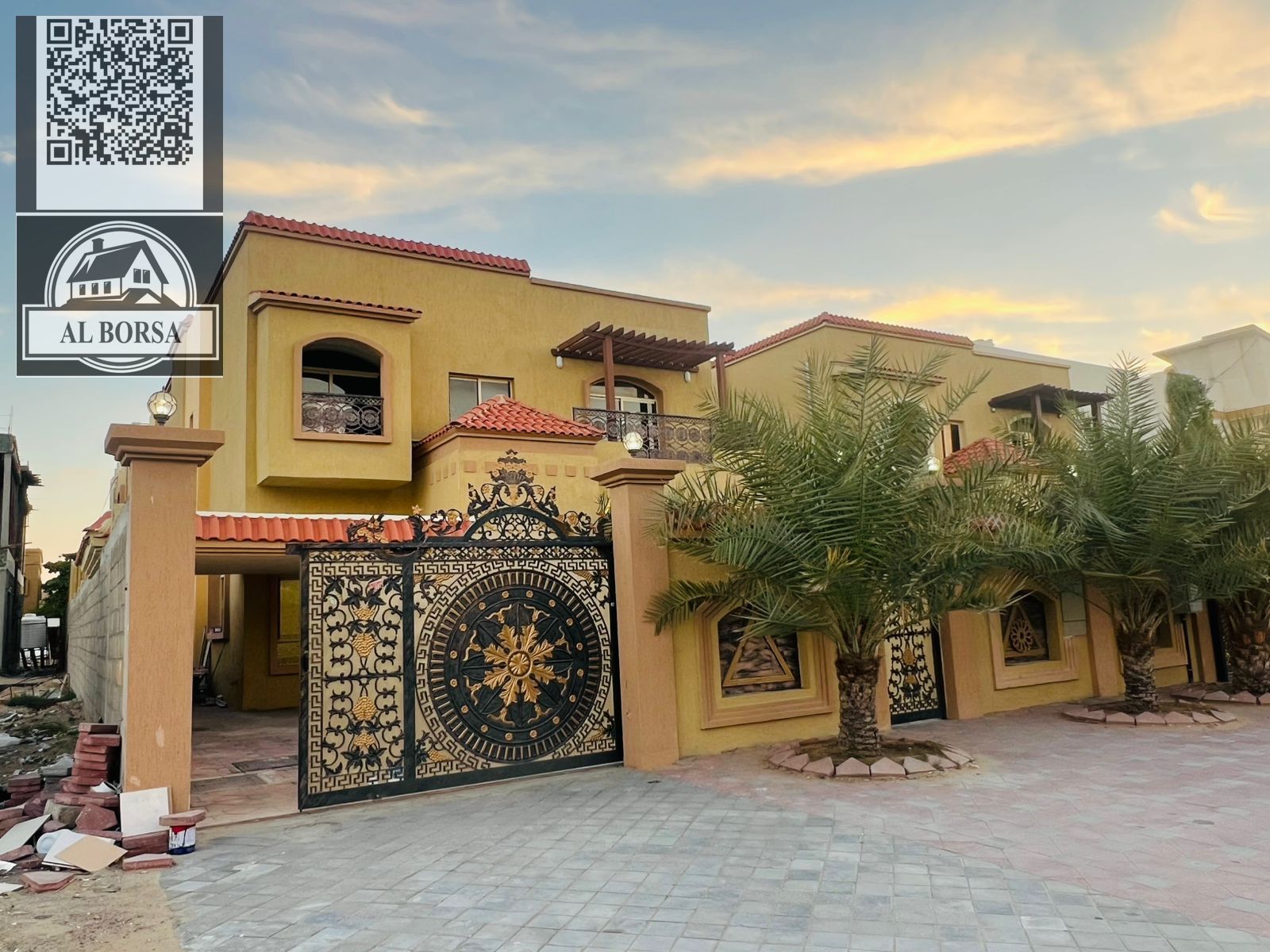 Villa for sale in Al Muwaihat 1, 5 master bedrooms, electricity included, 5 years old, land area 5000 ft², priced at 2.3 million