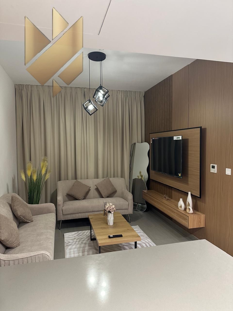Brand New Furnished Apartment for Annual Rent – Al Mamsha Compound 1 Bedroom + Spacious Living Room Modern Open American Kitchen Built-in Wardrobe