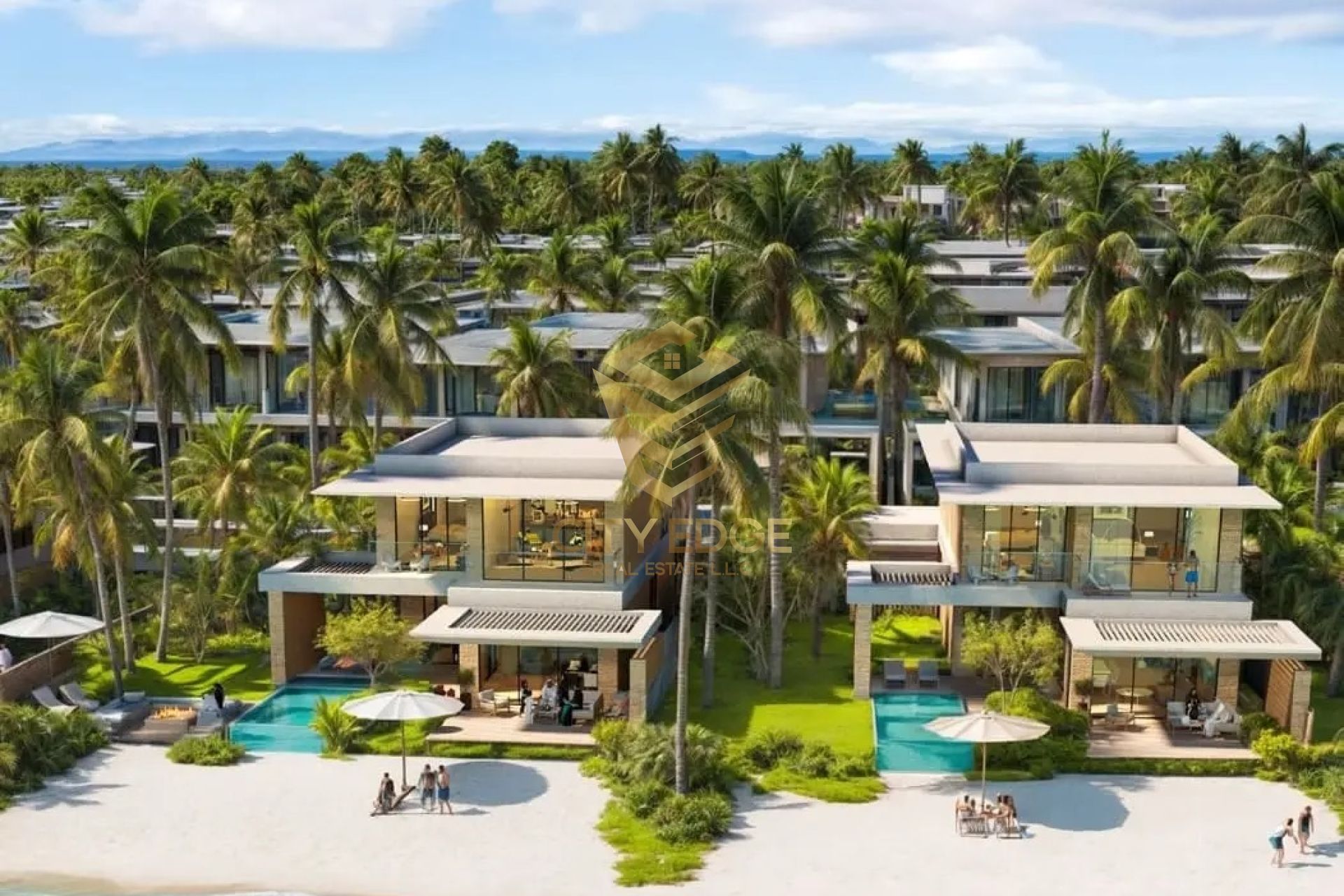5BR VILLA READY FIRST ROW | BEACH ACCESS 1YEAR PP