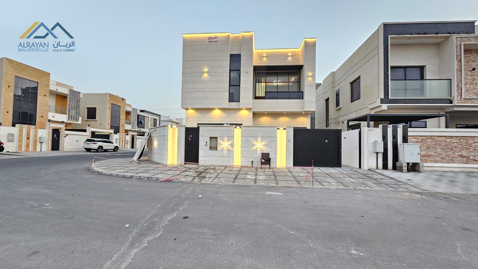 Own a luxury villa with electricity, water, and air conditioning included. Luxury villa for sale in Ajman, Al Yasmeen area, JPG Scheme. 100% freehold