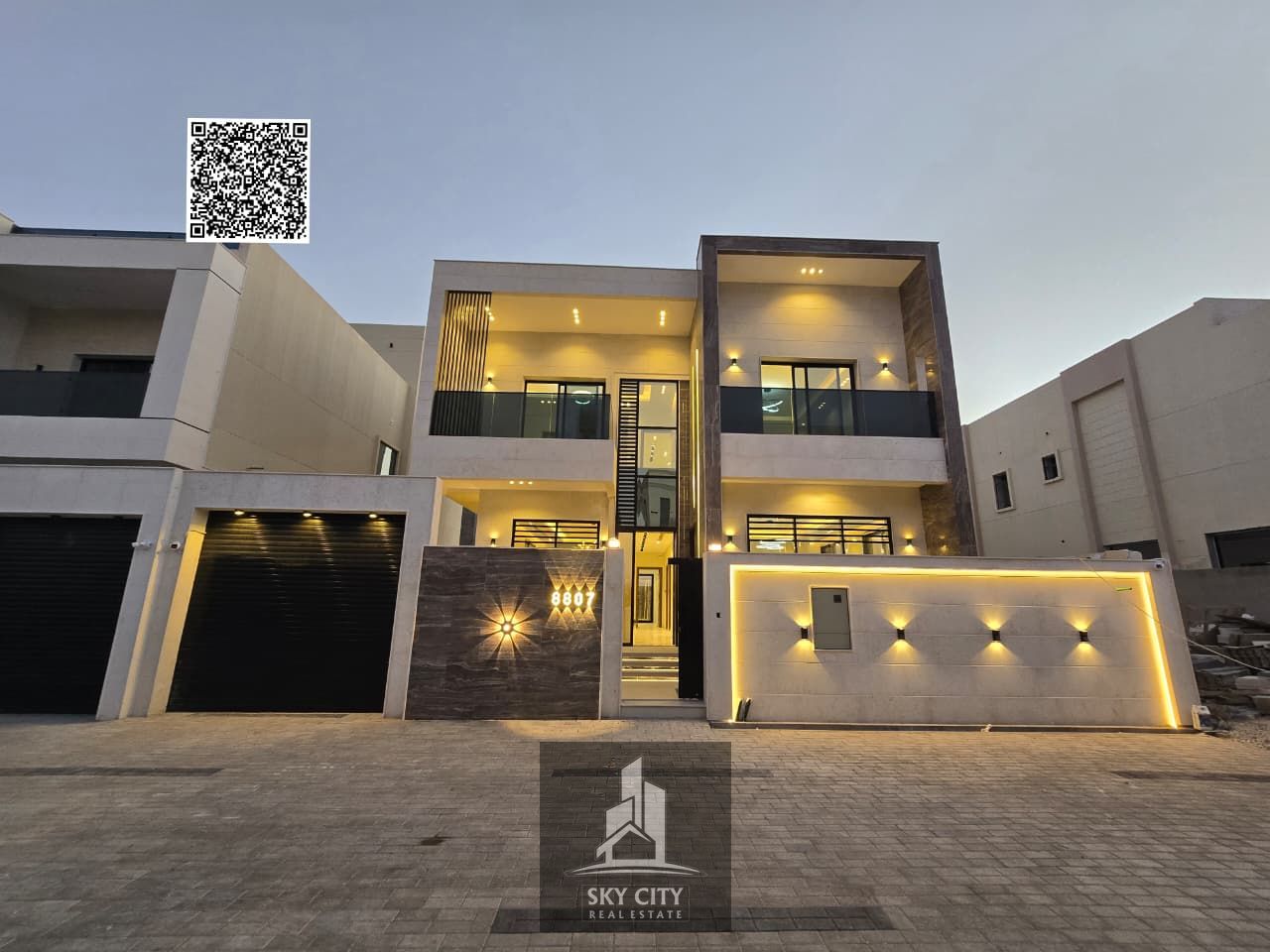 Luxury villa with hotel-style finishes in Al Zahia | 5 master bedrooms + maid's room | 30-meter setback | Freehold ownership for all nationalities | S