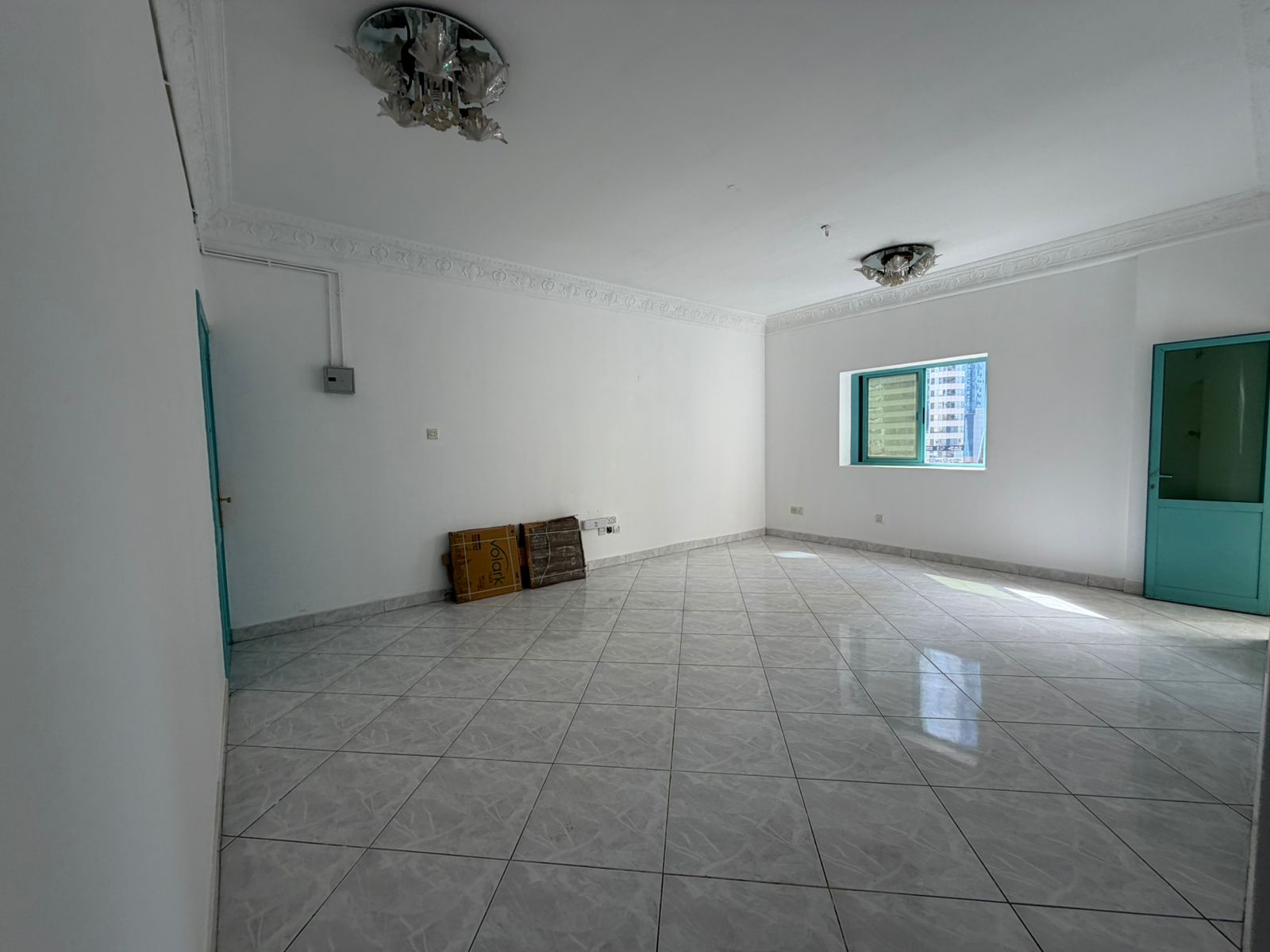 Free AC | Cheapest 2BR + living room with 2 balconies | Prime location near Al Khan Corniche & close to Dubai exit
