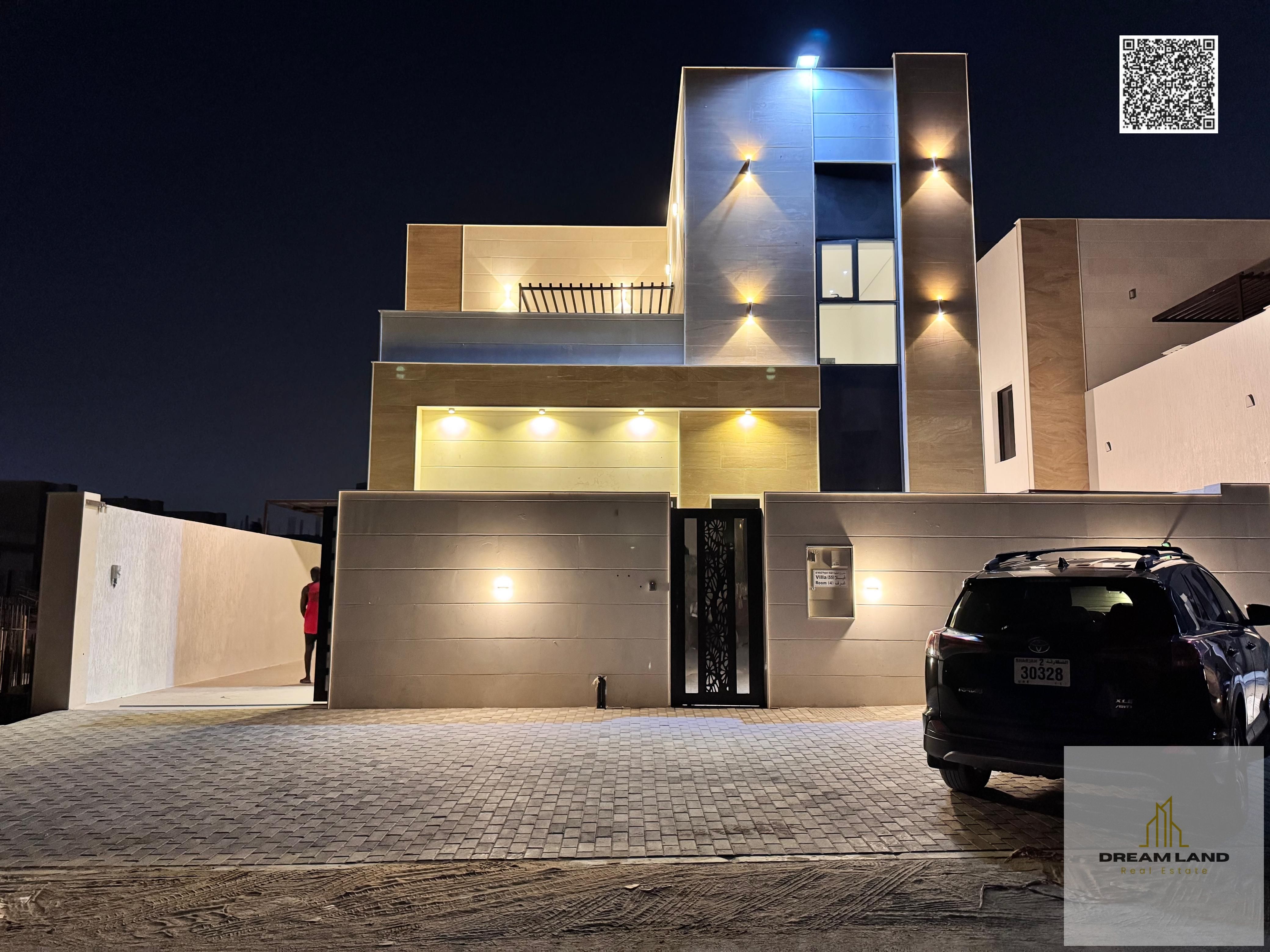 Villa for sale, including registration and ownership fees, in exchange for a mosque and a freehold service complex for all nationalities