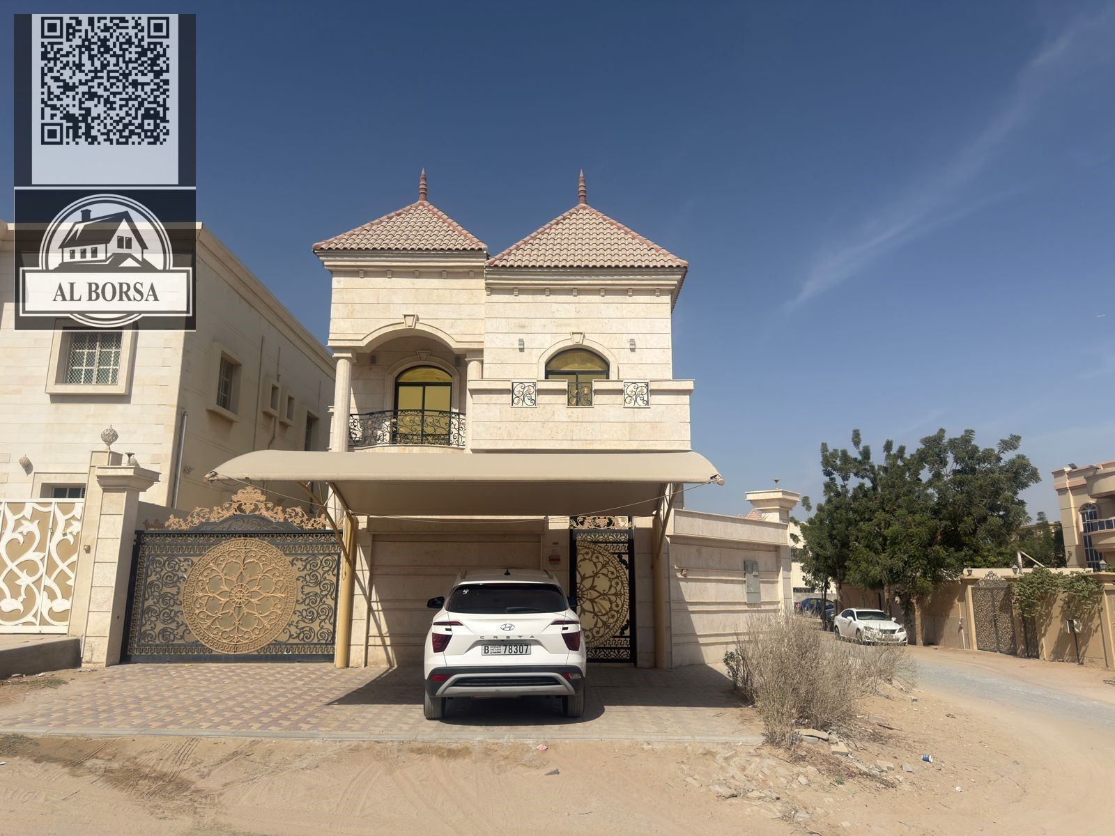 For sale: Modern villa in Al Muwaihat 1, freehold, 5 master bedrooms, majlis, living room, maid's room, area 3360 sq ft, price 1.95 million