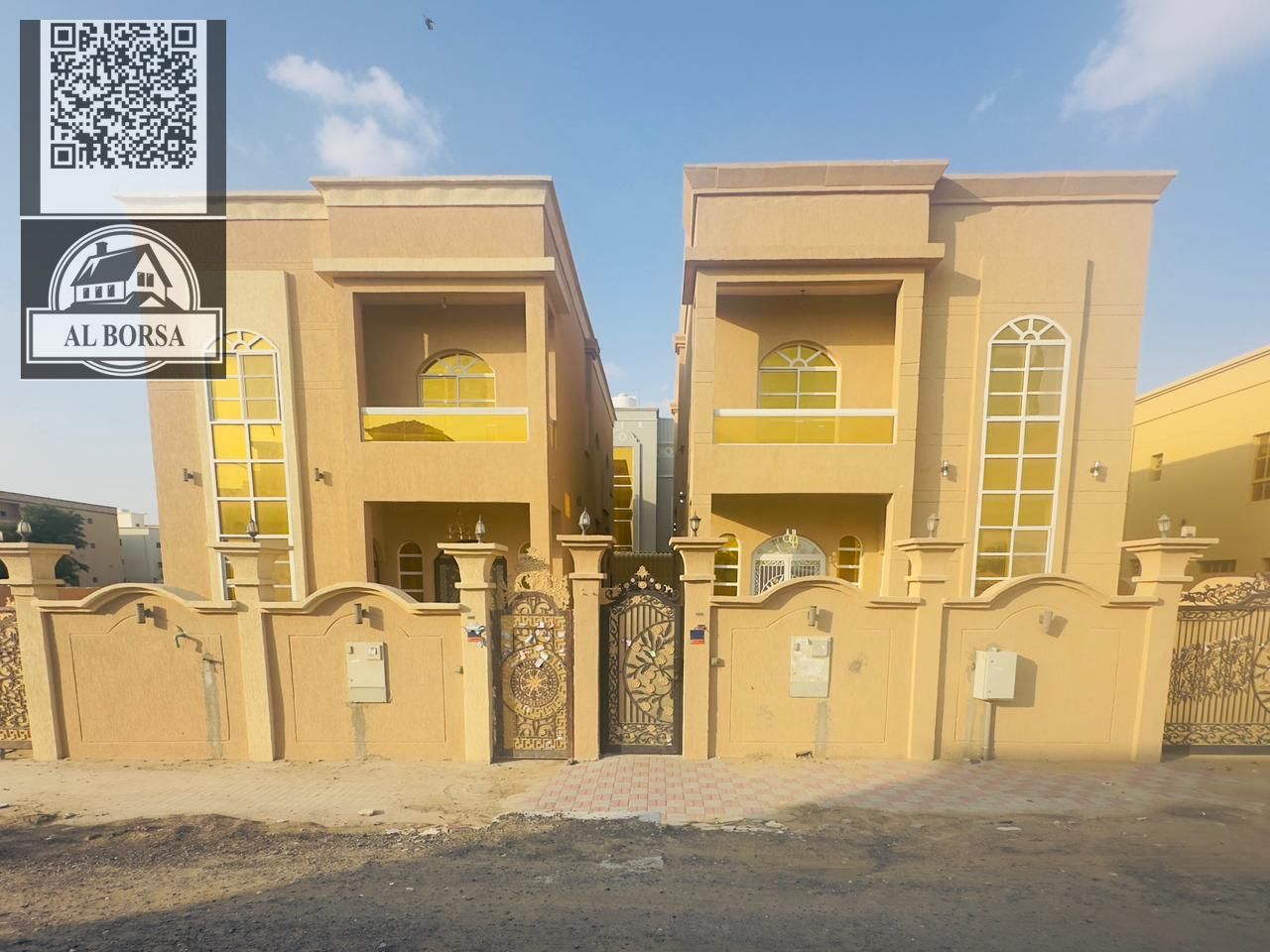 For sale: Villa in Rawda 1, first occupancy, opposite a park, 5 master bedrooms, majlis, living room, maid's room and storage.