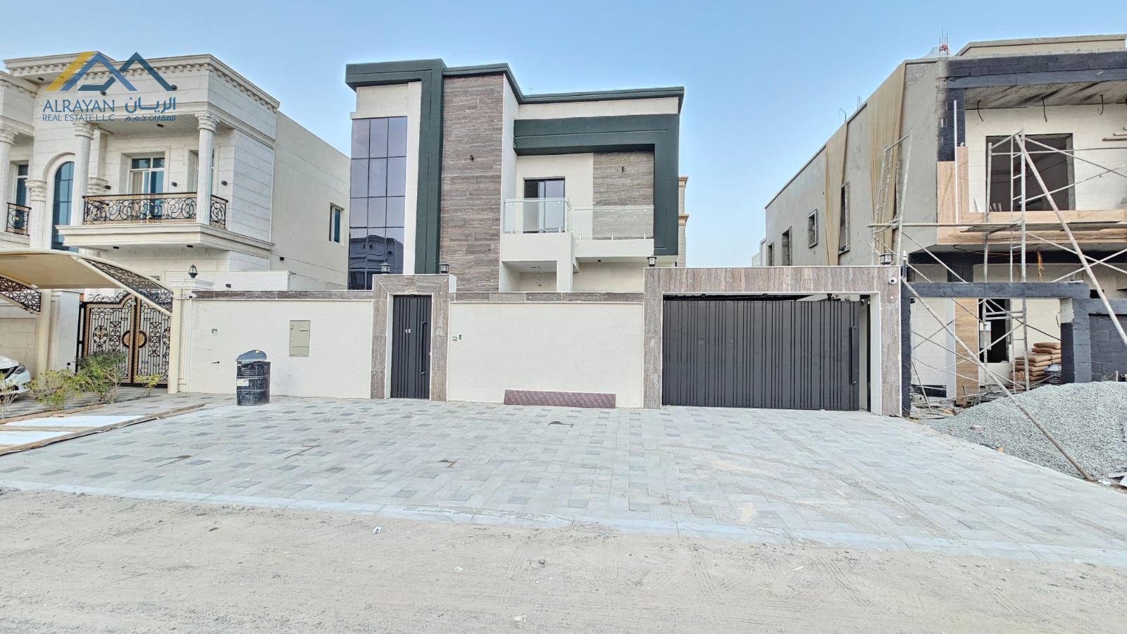 Own a luxury villa with electricity, water, and air conditioning included. Luxury villa for sale in Ajman, Al Yasmeen area, JPG Scheme. 100% freehold
