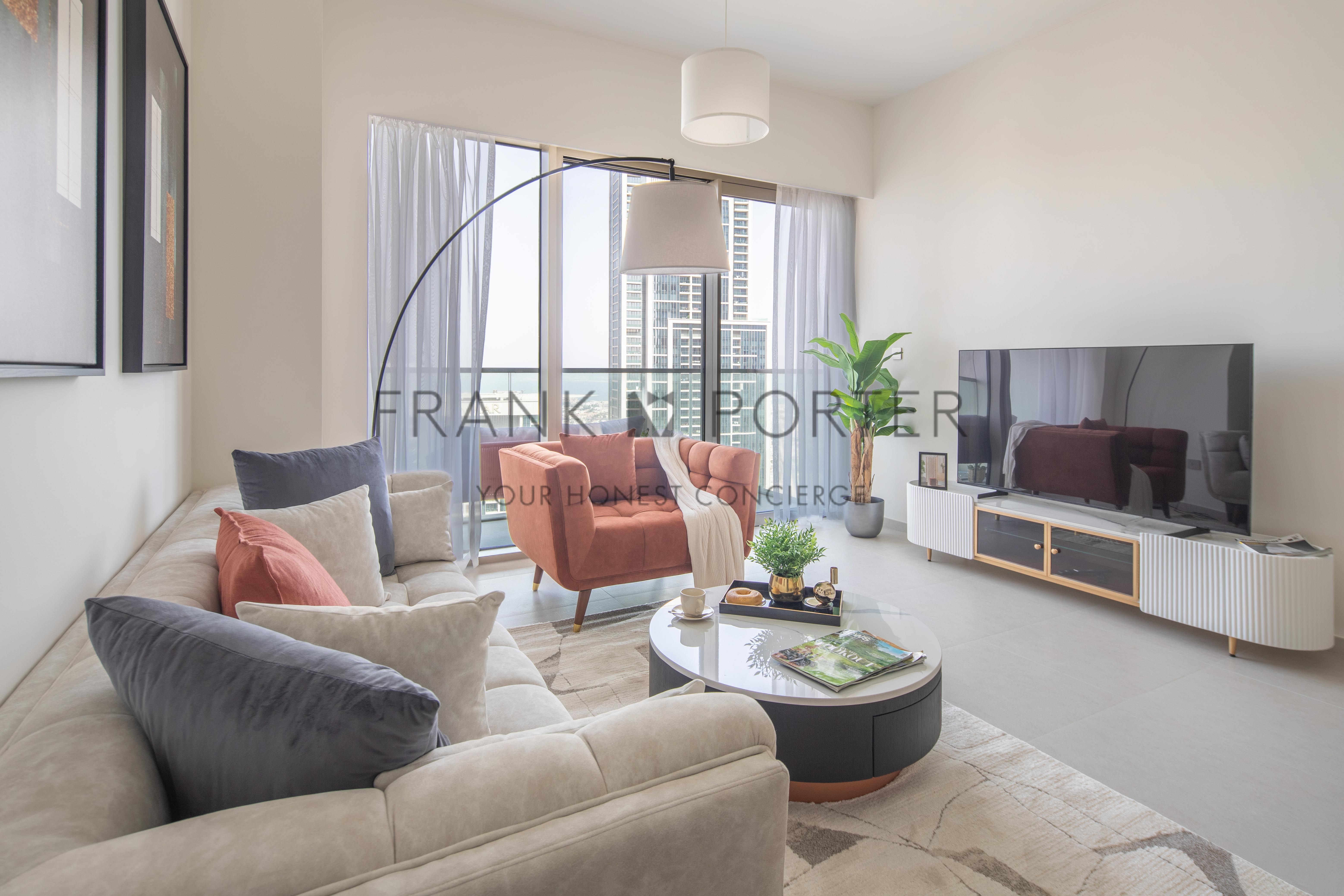 High-end 1BR in Downtown - Steps from Burj Khalifa | Weekely & Monthly | All Bills Inclusive