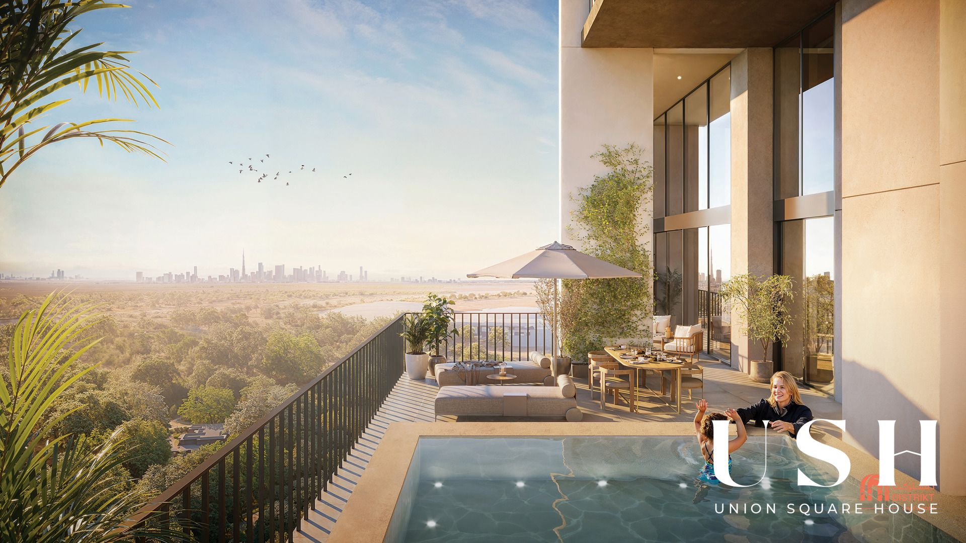 Modern 2BR+ Apartment | Ghaf Woods | Green Community Living