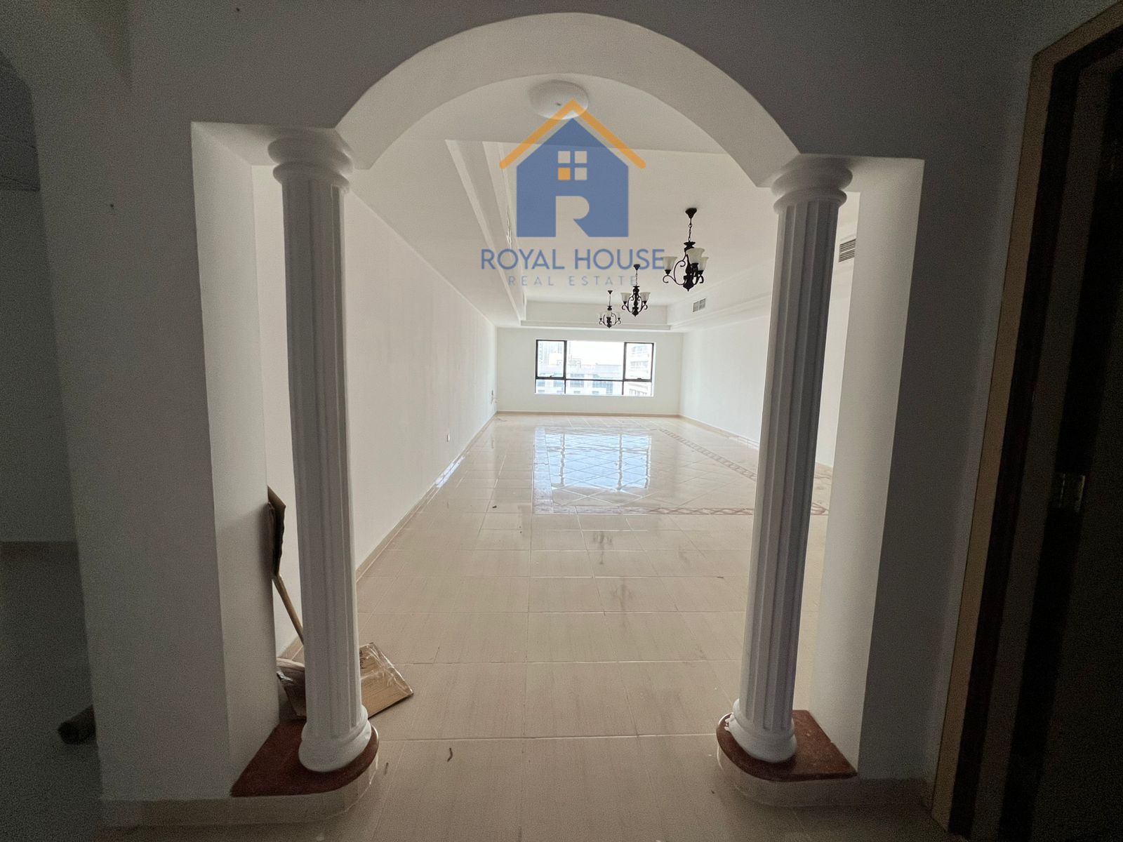 For annual rent: 3-bedroom apartment with sea view in Al Taawun (free air conditioning, swimming pool, gym, kids' area)
