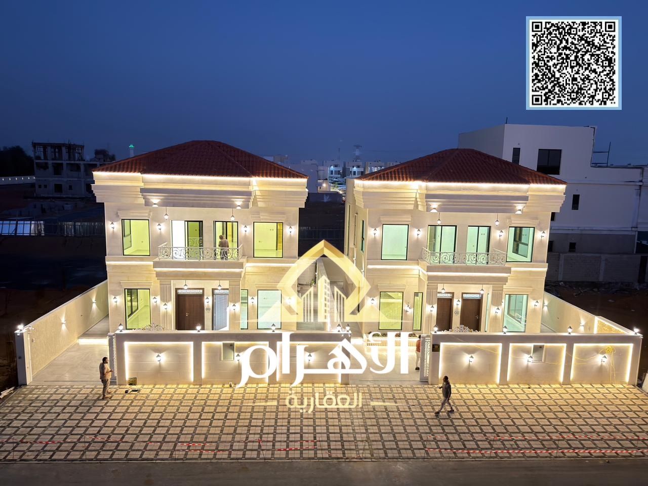 For sale: A modern villa near the mosque in Al-Haliyo 2 (directly next to the Azhi project), close to all services.