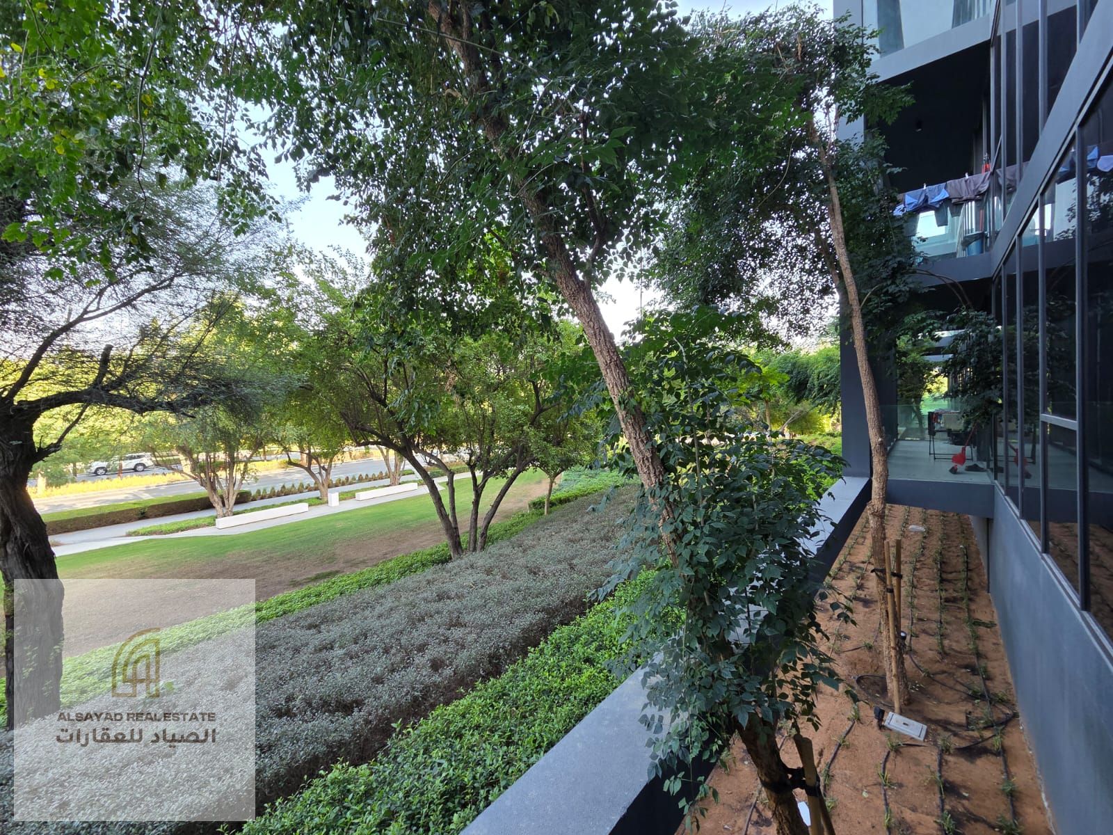 Apartment for sale in Al-Jada, two bedrooms and a living room, with a very distinctive garden view.