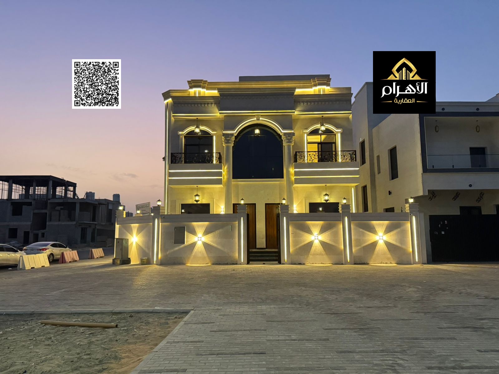 Your dream villa, a classic corner unit with two floors and a rooftop terrace, featuring a full stone facade and excellent finishes, at an attractive