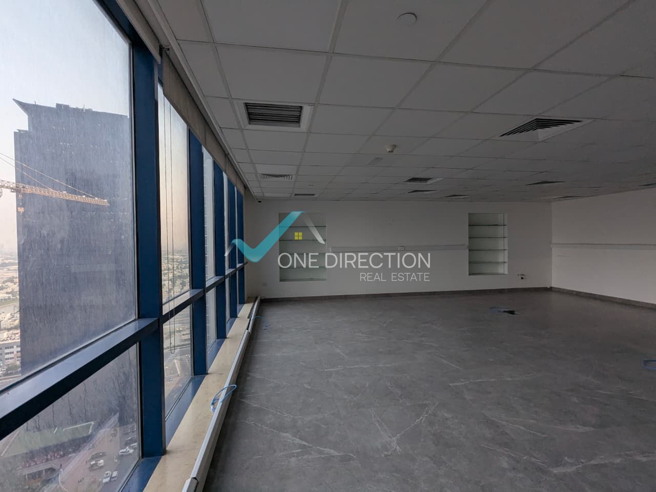Two Merged Offices | Unfurnished | With Partitions | Spacious Layout