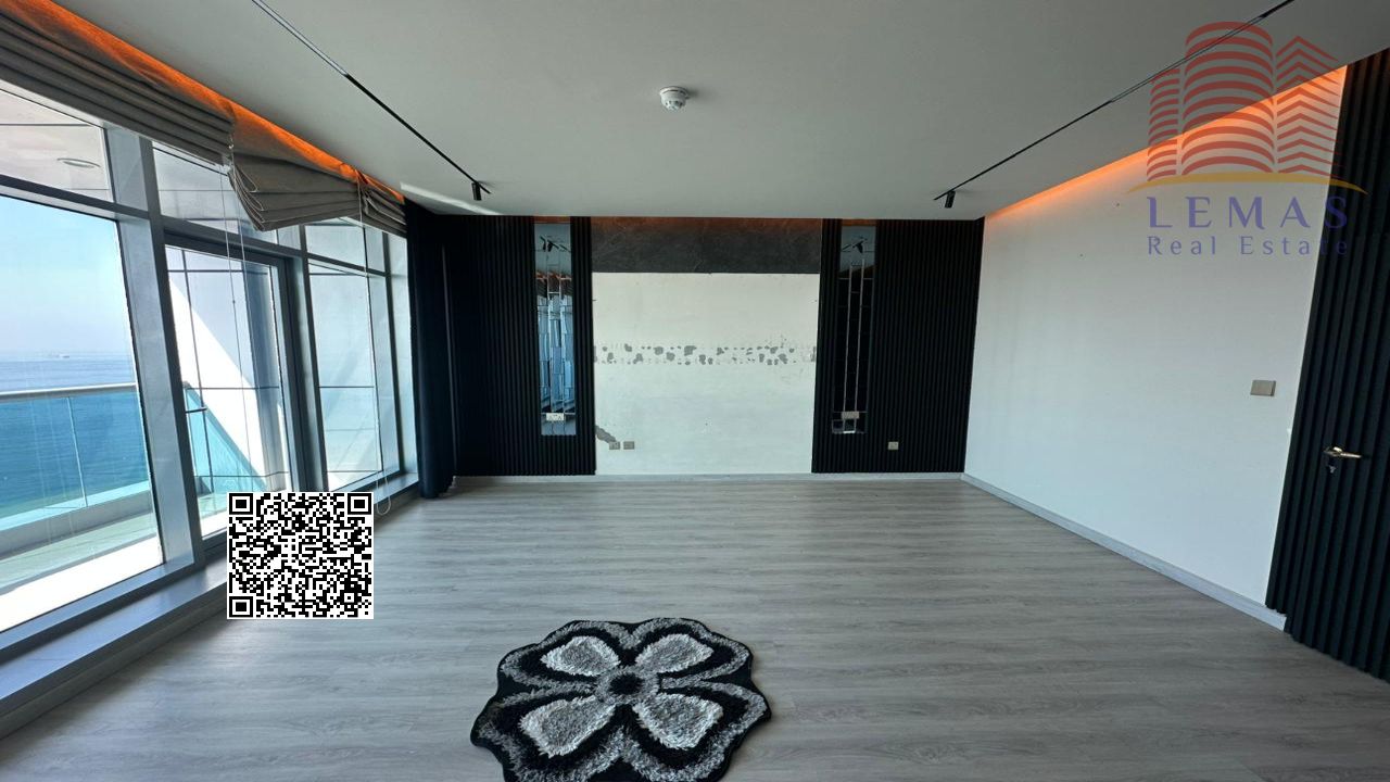 3bhk for rent with sea and city views, closed kitchen