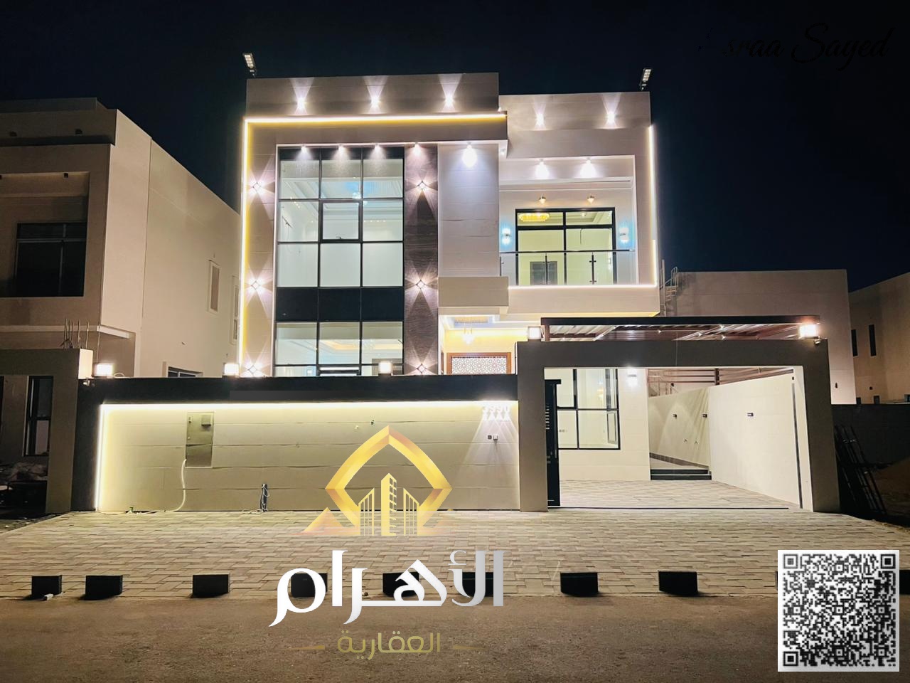 Luxury villa for sale, prime location, central air conditioning, and high-quality finishing.