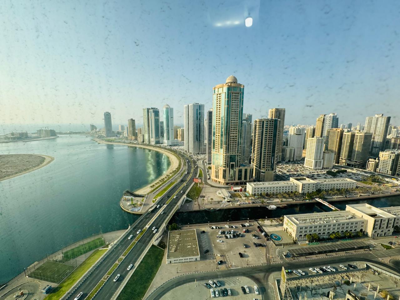 3BR + living spacious | Open sea-view balcony | Free parking & AC | Gym | Pool | Maid room | Direct Dubai exit | Prime location