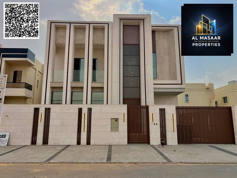For sale, a luxuriously finished villa close to Sheikh Mohammed bin Zayed Road - freehold for all nationalities for life - with the possibility of eas