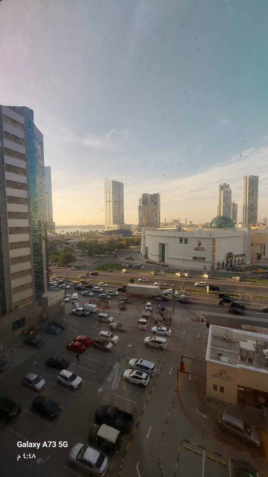 For sale 2 bedrooms vacant with a big hall and parking, near to Dubai exit in Narjes Tower ,Sharjah ,Al Khan