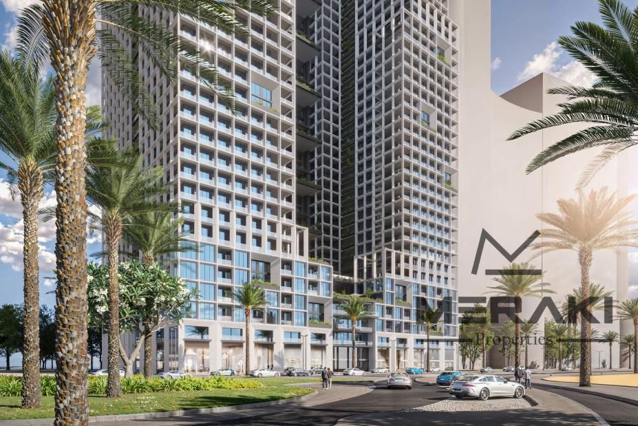 Distinctive apartments directly on Ajman Corniche with stunning views, fully integrated services, and a 5% down payment only, developed by a reputable