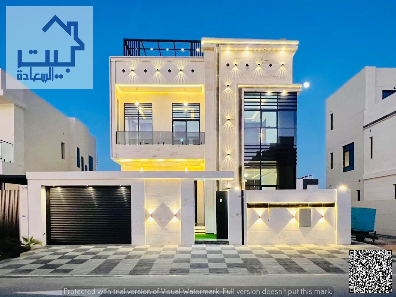 Villa for sale in Al Zahya, Ajman, prime location (2 floors + roof), central AC, near services , minutes from Sheikh Mohammed Bin Zayed Rd