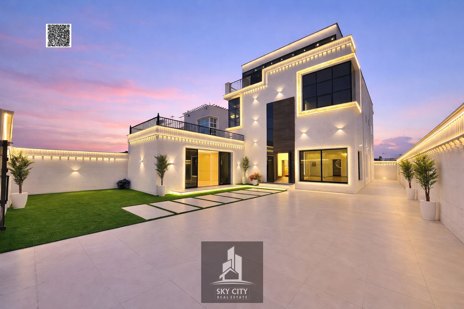 Villa for sale on Sheikh Ammar Street, ready to move in, with electricity, water, and air conditioning, plus an external annex, 3 floors.