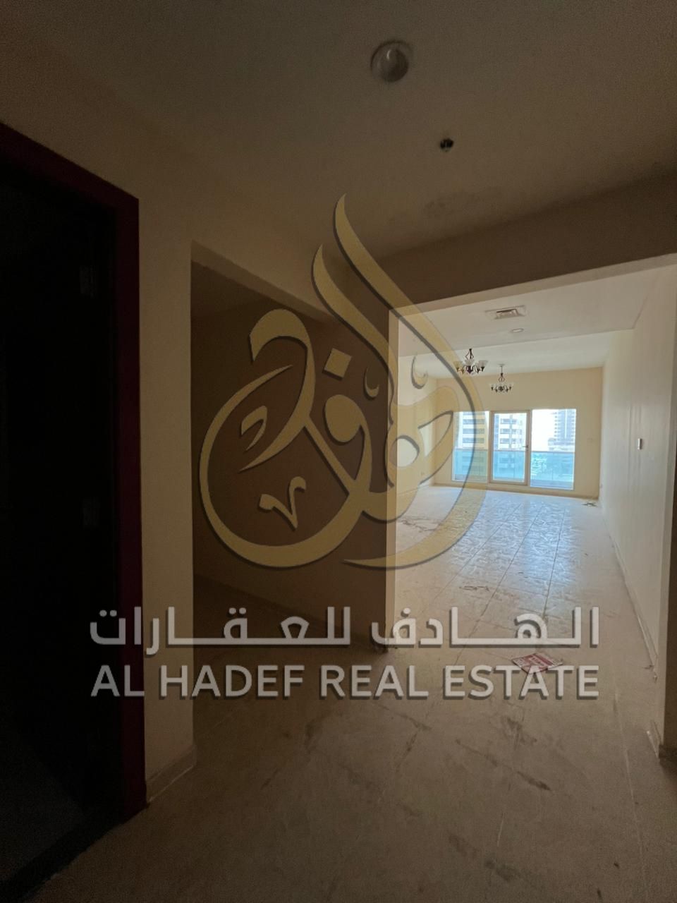 Apartment for rent in Al Taawun, Sharjah, 3 bedrooms and hall with store, distributor and balcony, very spacious layout, landlord-paid AC, gym and swi