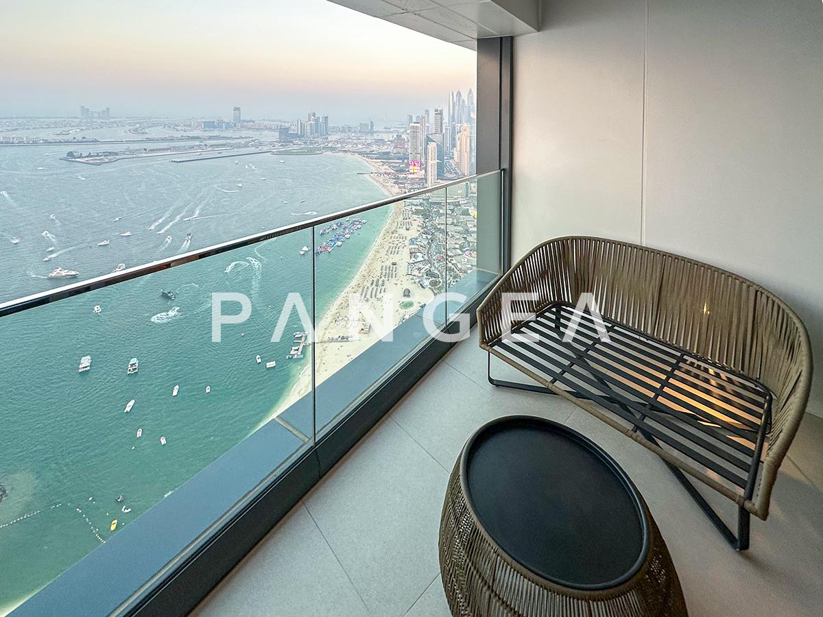 High Floor | Sea and Ain Dubai View | Furnished