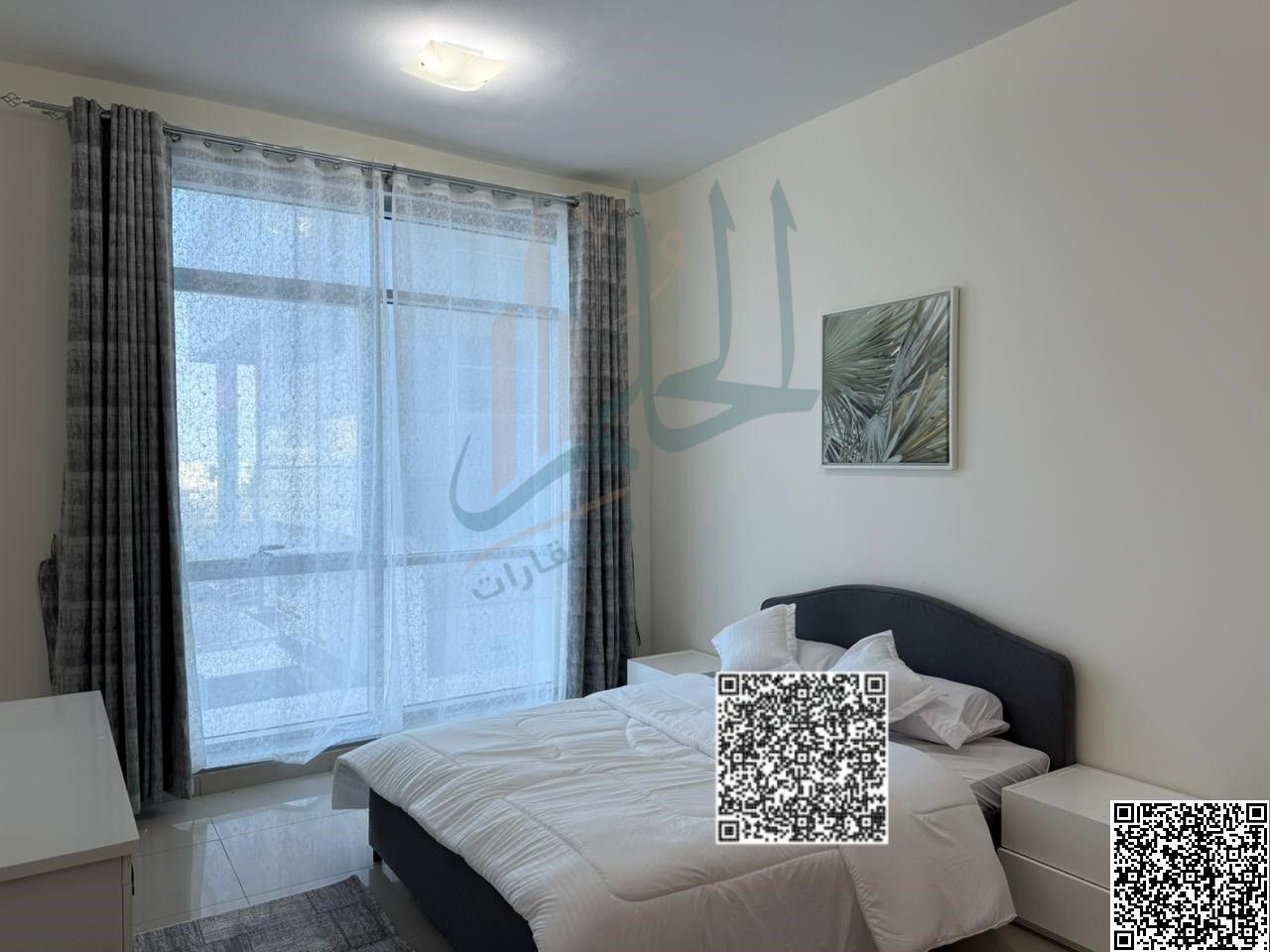 For monthly rent – Furnished one-bedroom apartment with two bathrooms | Full sea view on Ajman Corniche | First occupancy, very attractive offer if