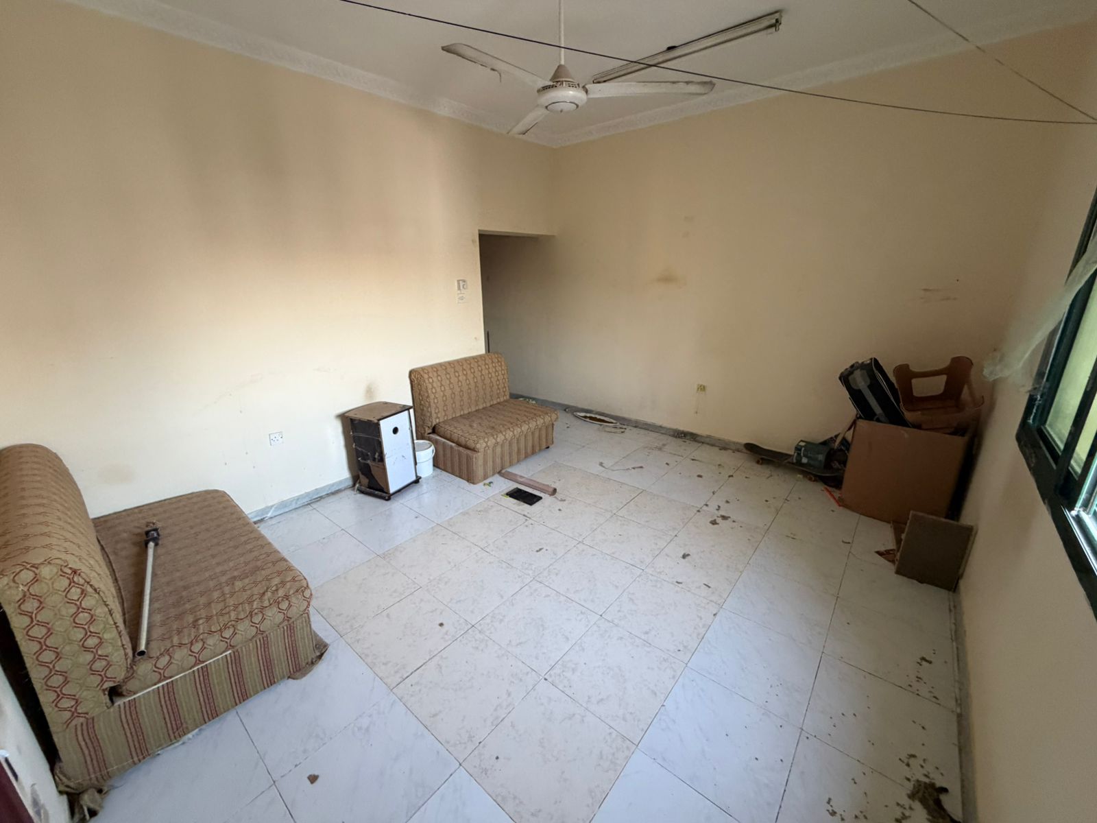 One bedroom and living room # No AC # Free maintenance # Al Rashidiya, Ajman