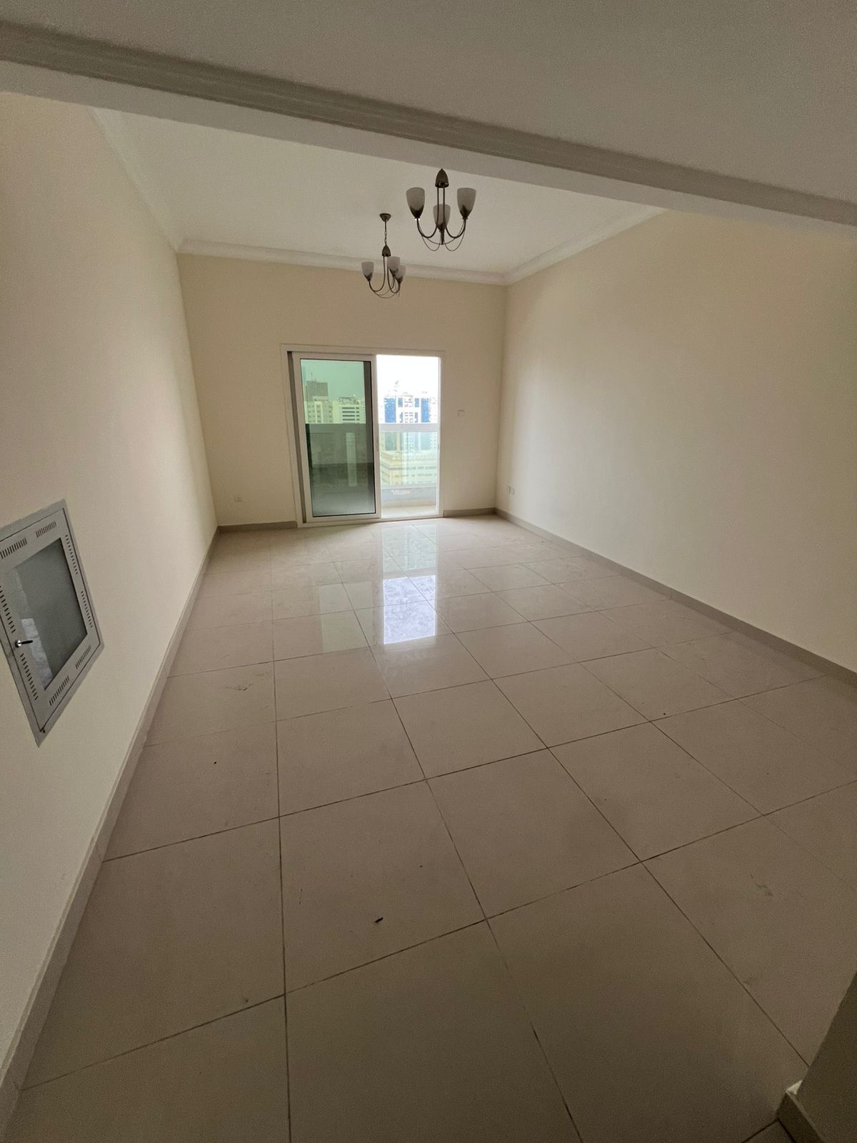 Brand new 2BR apartment in Al Taawun 3 baths, balcony, central AC, free parking, full maintenance, wall closets, prime location with park view.