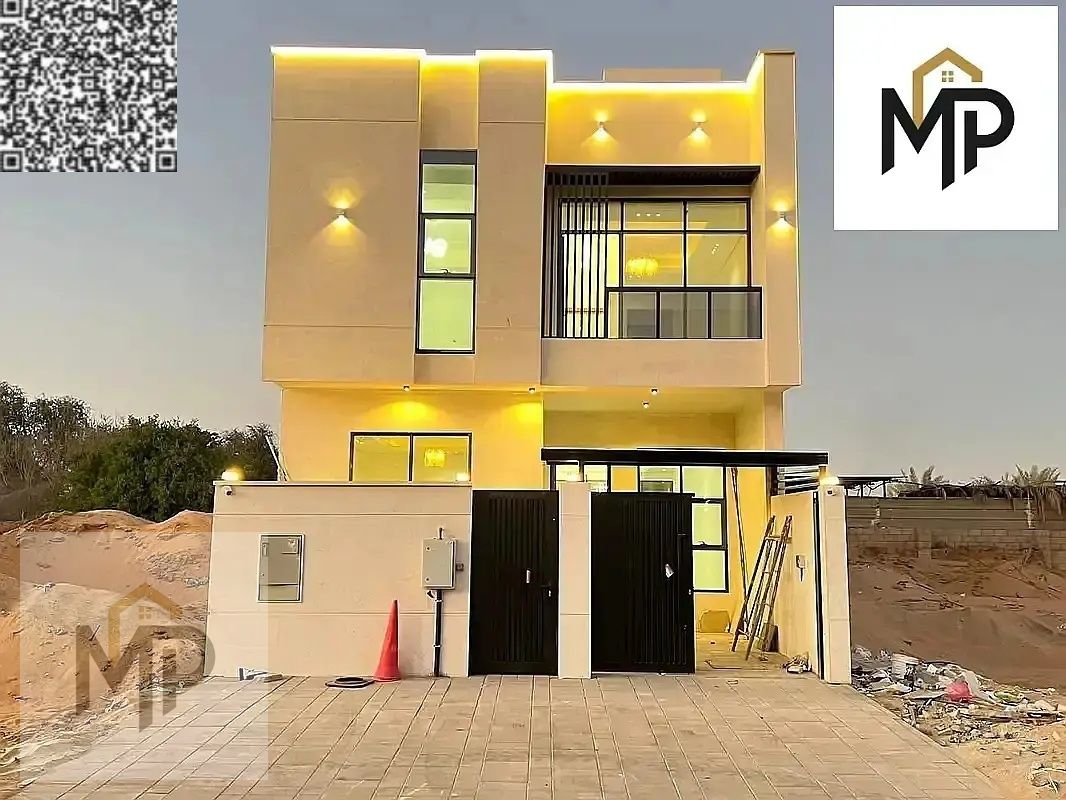 Villa for sale in Ajman at a bargain price, including fees, water, electricity, and air conditioning. Excellent location. Freehold ownership for life