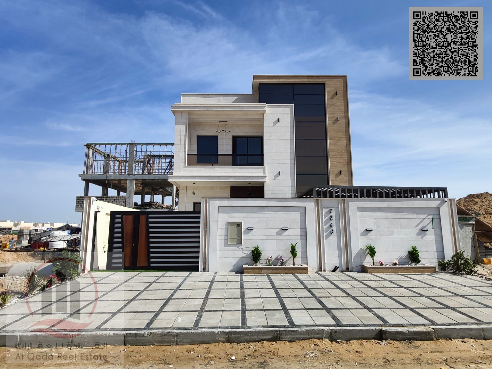 Villa for sale in Ajman, Al Helio area, including registration. 3 master bedrooms, living room, majlis, maid's room. Freehold ownership for all nation