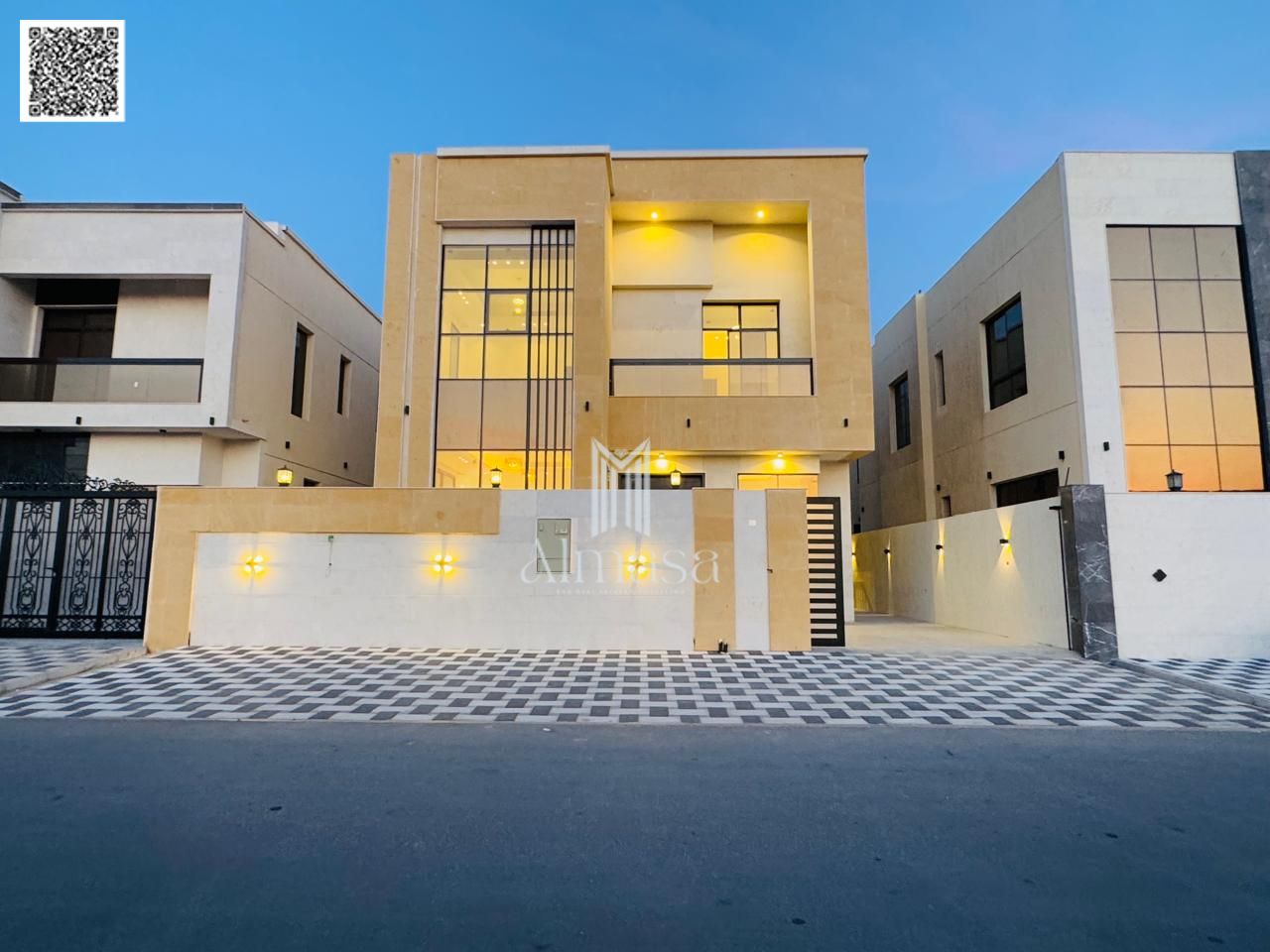 Luxury villa for sale, European design, high-end finishing | Price includes registration and ownership fees, air conditioning, water, and electricity