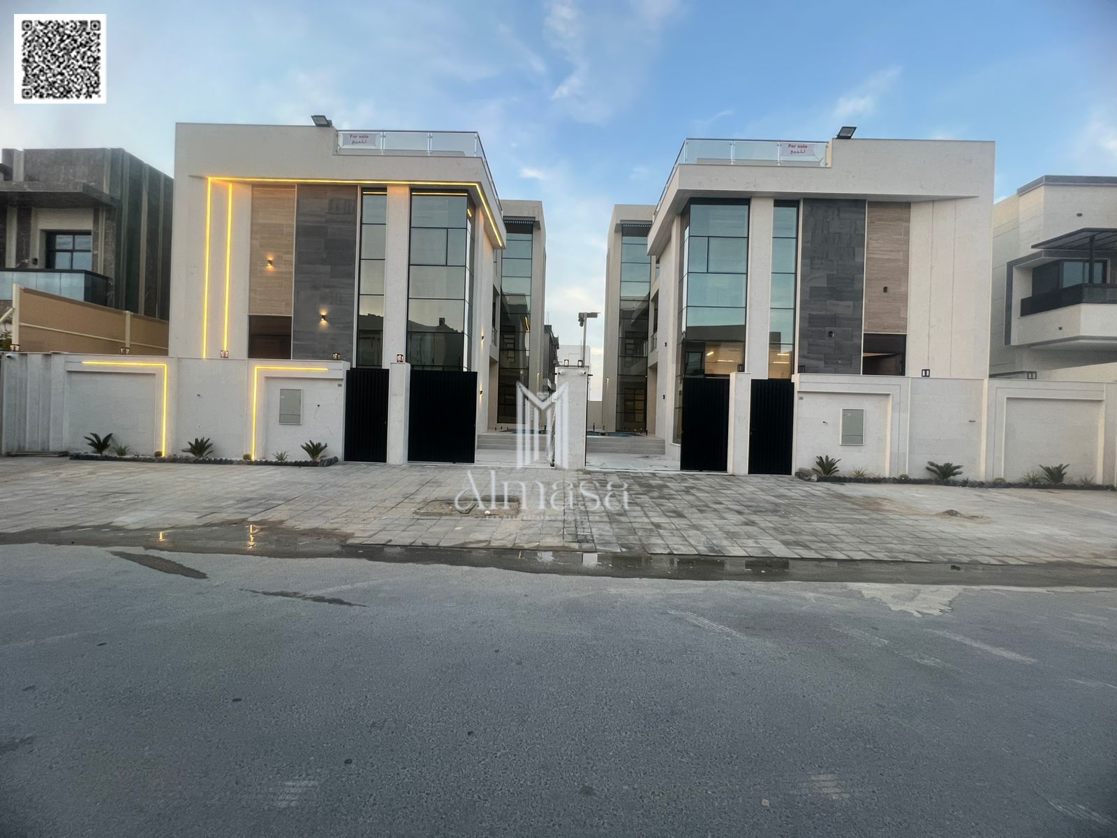 For Sale in Al Yasmeen (Al Meydan) – Two Luxury Villas with Roof & Pool