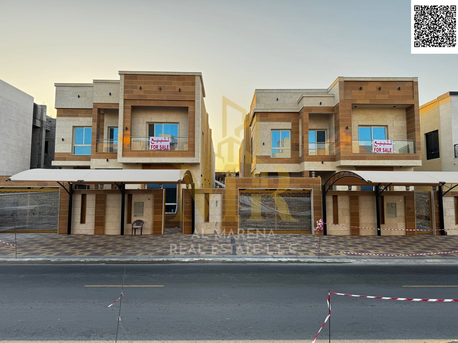 Villa with all-inclusive price (electricity, water, air conditioning, registration and ownership fees) on the main street, ready to live in, in the mo