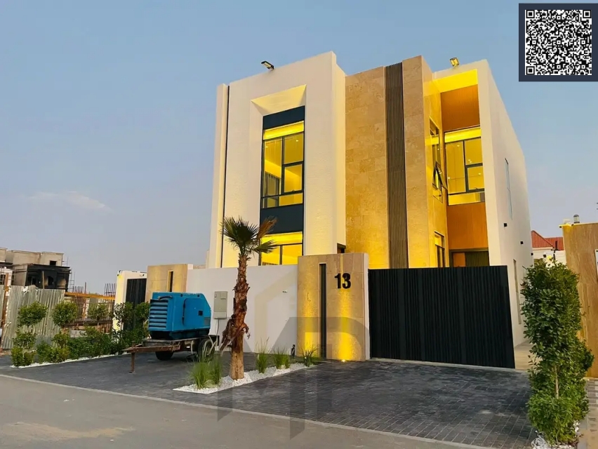 Villa with all registration and ownership fees included, ready to move in, in one of the most prestigious areas of Ajman, freehold.
