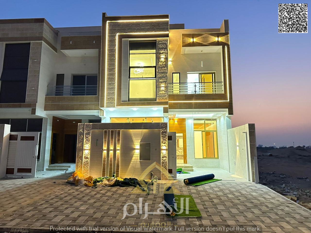 Luxury villa for sale in Al-Haliou 2 area - price includes registration fees + electricity and water