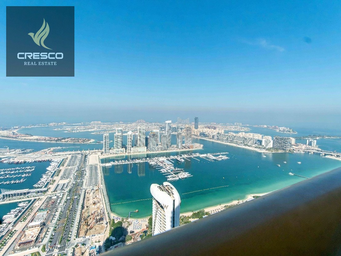 Furnished | Full Palm and Sea View | High Floor