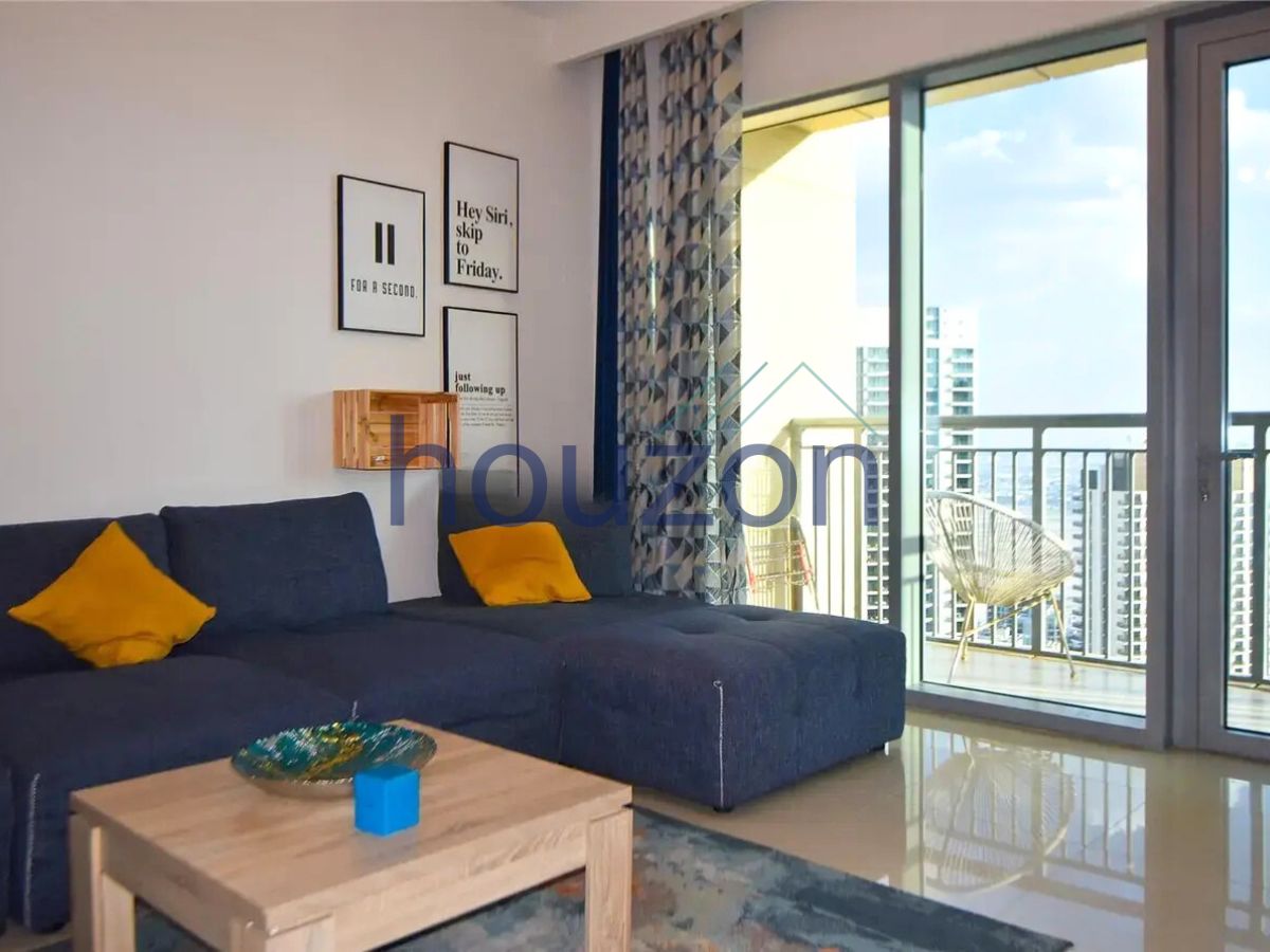 Bright 1BR | Creek View | Furnished | High Floor